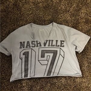 cropped oversized tank